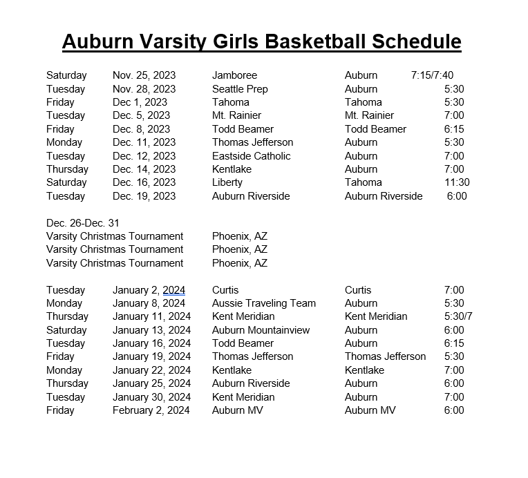 Athletics / Girls Basketball